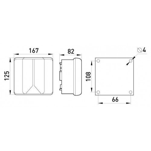 Коробка розподільча зовнішня 167х125х82 мм з клемною колодкою IP54 (i0350007) E.NEXT