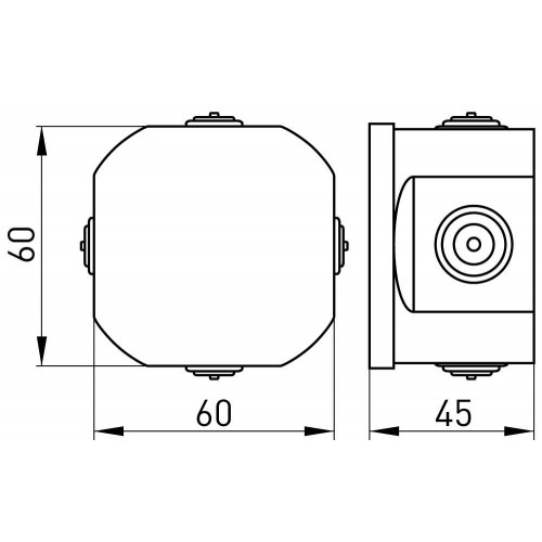 Розподільча коробка ПВХ кругла 50х50 мм IP55 (p016107) E.NEXT
