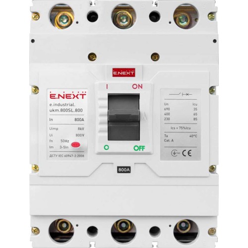 Силовий автоматичний вимикач 3 полюси 800 А серія 800SL INDUSTRIAL (i0660022) E.NEXT