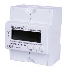 Електролічильник 3-фазний на DIN-рейку 5 А клас 1 з модулем RS485 для некомерційного використання (i0310039) E.NEXT