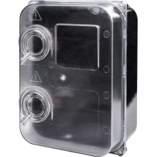 Корпус пластиковий прозорий під 3-фазний лічильник навісний з комплектом метизів 280х380х145 мм IP54 (s0110004) E.NEXT