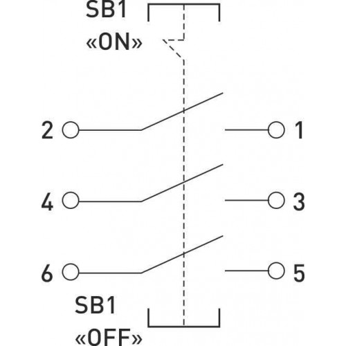 Кнопковий пост металевий 3 фази 6 А On-Off IP40 (s006023) E.NEXT
