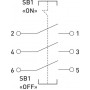 Кнопковий пост металевий 3 фази 6 А On-Off IP40 (s006023) E.NEXT