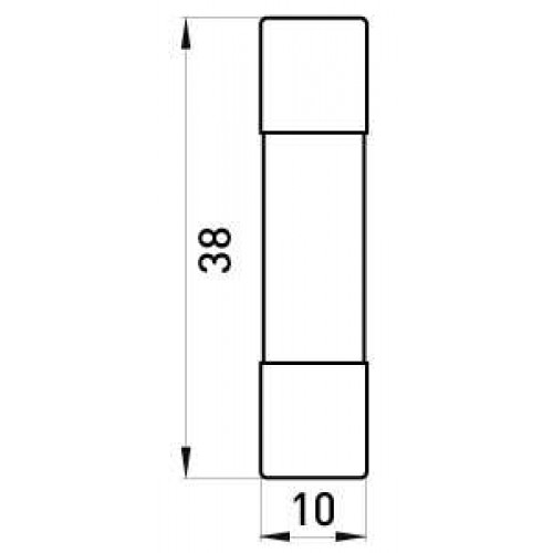 Запобіжник плавкий типорозмір 10х38 мм 2 А (i0610011) E.NEXT