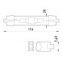 Лампа натрієва високого тиску 116 мм патрон RX7s 70 Вт (l0450008) E.NEXT