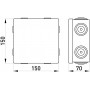 Розподільча коробка ПВХ 150х150х70 мм IP55 (p016104) E.NEXT