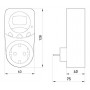 Реле контролю напруги 1-фазне розеточне 16 А з індикацією (i0310022) E.NEXT