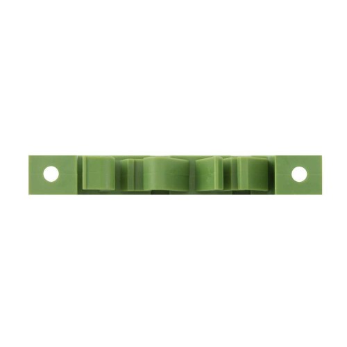 Шина нульова 6 отворів в ізольованому корпусі зелена універсальна (p0650019) E.NEXT