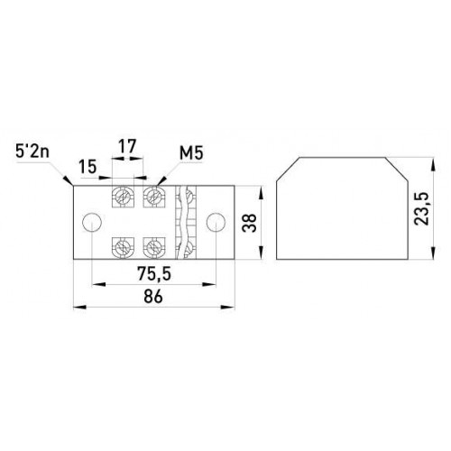 Клемна колодка захищена 45 А 4 полюси (p056016) E.NEXT