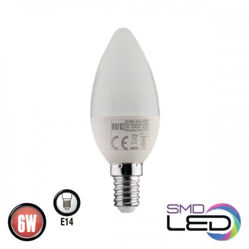 Світлодіодна лампа свічка 6W 4200K E14 480Lm 175-250V ULTRA-6 (001-003-0006-031) Horoz Electric