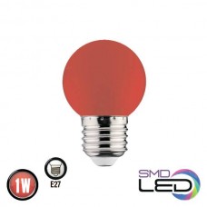 Світлодіодна лампа кулька 1W E27 34Lm 220-240V червона RAINBOW (001-017-0001-030) Horoz Electric