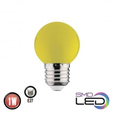 Світлодіодна лампа кулька 1W E27 105Lm 220-240V жовта RAINBOW (001-017-0001-020) Horoz Electric