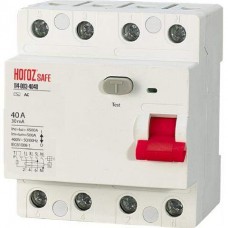 Пристрій захисного відключення (ПЗВ) 4Р 40А 30mA 230V SAFE (114-003-4040-010) Horoz Electric
