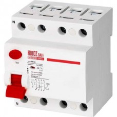 Пристрій захисного відключення (ПЗВ) 4Р 100А 30mA 230V SAFE (114-003-4100-010) Horoz Electric