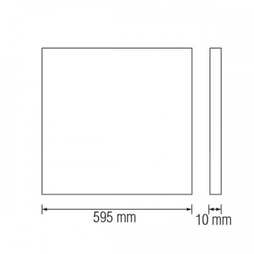 Панель вбудована світлодіодна 40W 6400K 3150Lm 220-240V 595x595x11мм. GALAKSİ-40 (056-002-0040-020) Horoz Electric