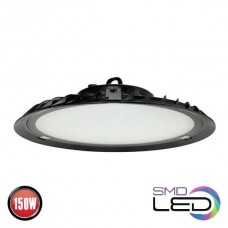 Світильник промисловий підвісний LED 150W 6400K 15000Lm 175-250V IP65 d-305мм. чорний GORDION-150 (063-006-0150-010) Horoz Electric