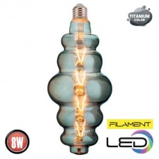 Світлодіодна лампа філамент 8W 2400K E27 250Lm 220-240V титан 270мм ORIGAMI (001-053-0008-020) Horoz Electric