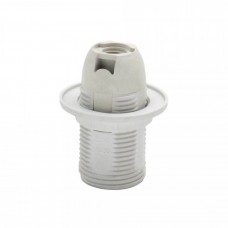 Патрон пластиковий з юбкою Е14 білий (094-002-0004-010) Horoz Electric