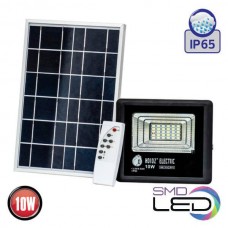 Прожектор світлодіодний з сонячною панеллю 10W 300Lm 6400K IP65 чорний TIGER-10 (068-012-0010-010) Horoz Electric