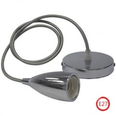 Світильник підвісний E27 250V 1м. металевий хром EDISON (021-002-0001-040) Horoz Electric