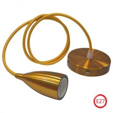Світильник підвісний E27 250V 1м. металевий золотий EDISON (021-002-0001-030) Horoz Electric