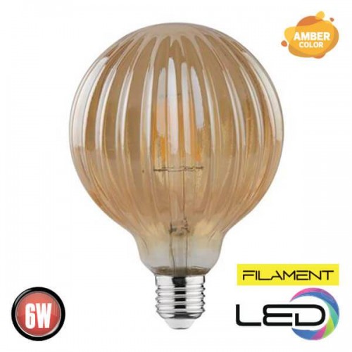 Світлодіодна лампа філамент 6W Е27 2200К 540Lm 220-240V RUSTIC MERIDIAN-6 (001-037-0006-010) Horoz Electric