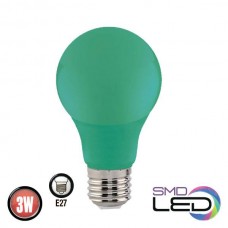 Світлодіодна лампа A60 3W E27 205Lm 175-250V зелена SPECTRA (001-017-0003-041) Horoz Electric
