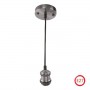 Світильник підвісний E27 250V 1м. металевий хром TESLA (021-003-0001-040) Horoz Electric