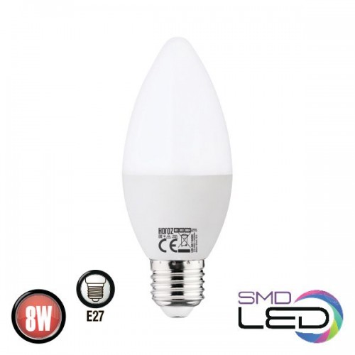 Світлодіодна лампа свічка 8W 4200K E27 800Lm 175-250V ULTRA-8 (001-003-0008-061) Horoz Electric