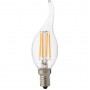 Світлодіодна лампа філамент 4W свічка на вітрі Е14 4200K 420Lm 220-240V FILAMENT FLAME-4 (001-014-0004-030) Horoz Electric