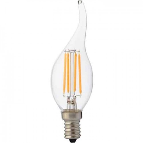 Світлодіодна лампа філамент 6W свічка на вітрі Е14 4200K 700Lm 220-240V FILAMENT FLAME-6 (001-014-0006-030) Horoz Electric