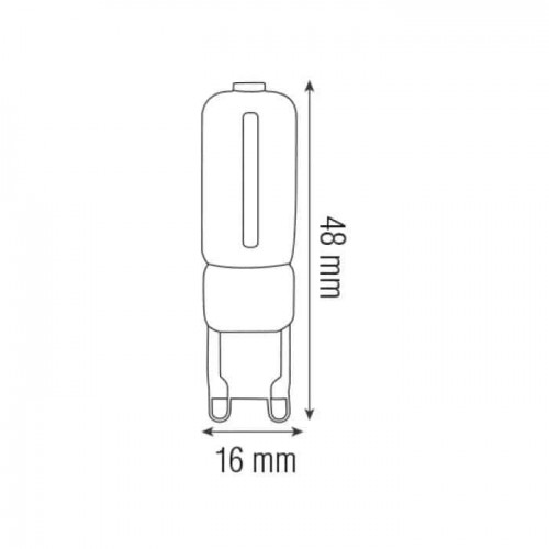 Світлодіодна лампа G9 3W 2700K 300Lm 220-240V пластик DECO-3 (001-023-0003-020) Horoz Electric