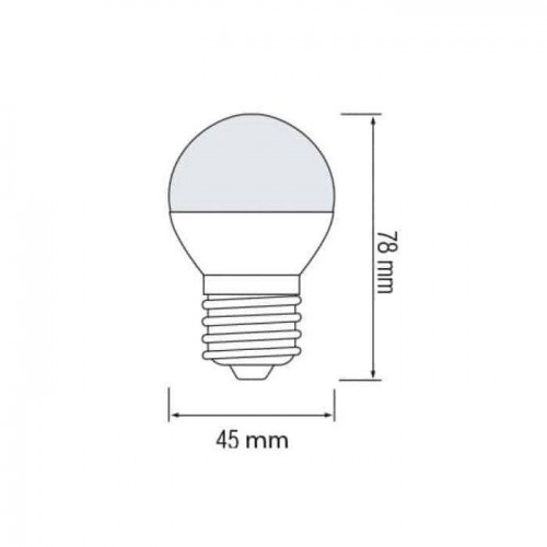 Світлодіодна лампа кулька 6W 3000K Е27 480Lm 175-250V ELITE-6 (001-005-0006-051) Horoz Electric