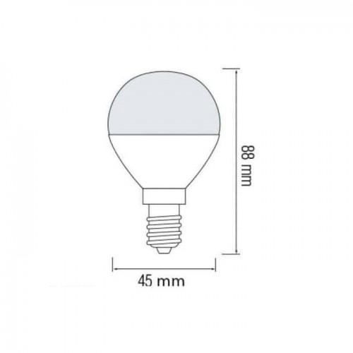 Світлодіодна лампа кулька 8W 3000K Е14 800Lm 175-250V ELITE-8 (001-005-0008-020) Horoz Electric