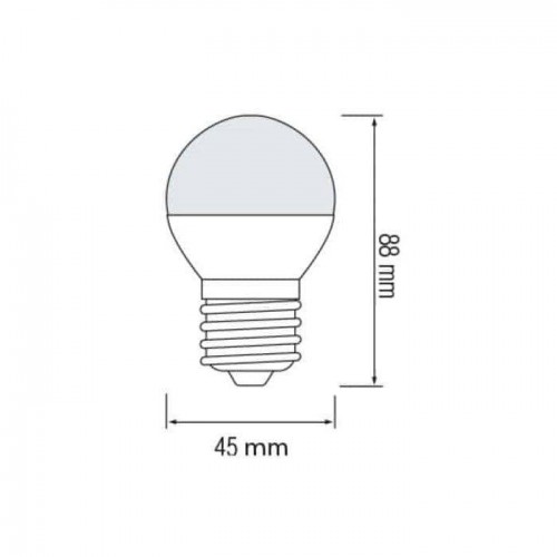 Світлодіодна лампа кулька 8W 6400K Е27 800Lm 175-250V ELITE-8 (001-005-0008-040) Horoz Electric