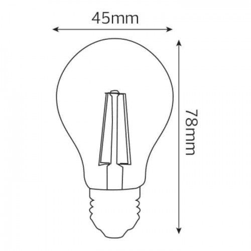 Світлодіодна лампа філамент 4W кулька Е27 4200K 450Lm 220-240V FILAMENT MINI GLOBE-4 (001-063-0004-030) Horoz Electric