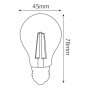 Світлодіодна лампа філамент 4W кулька Е27 2700К 450Lm 220-240V FILAMENT MINI GLOBE-4 (001-063-0004-010) Horoz Electric