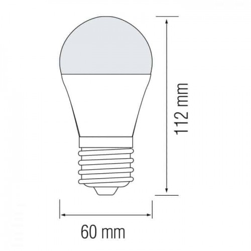 Світлодіодна лампа з датчиком руху(5-8м) А60 10W 6400K E27 1032Lm 170-240V FORCE-10 (001-067-0010-010) Horoz Electric