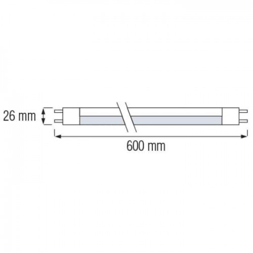 Світлодіодна лампа T8 60см. 9W 6500K G13 750Lm 175-250V LED TUBE-60 (002-001-0009-0141) Horoz Electric