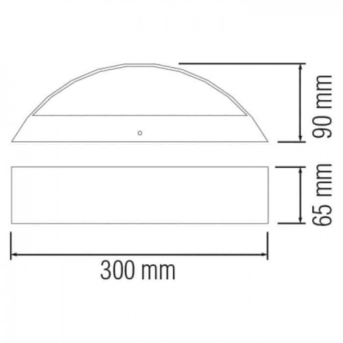 Світильник світлодіодний садово-парковий 5,5W 4100K 420Lm 220-240V IP44 настінний чорний MESE (076-004-0006-010) Horoz Electric