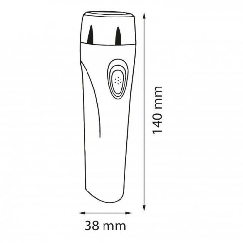 Ліхтар акумуляторний світлодіодний 2W 50Lm 220-240V IP20 38х140мм. ручний чорний NEDVED (084-039-0001-010) Horoz Electric