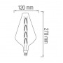 Світлодіодна лампа філамент 8W 2400K E27 250Lm 220-240V титан 270мм PARADOX (001-052-0008-020) Horoz Electric