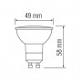 Світлодіодна лампа MR16 6W 6400K GU10 390Lm 175-250V PLUS-6 (001-002-0006-011) Horoz Electric