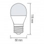 Світлодіодна лампа А60 12W 6400K E27 1050Lm 175-250V PREMIER-12 (001-006-0012-013) Horoz Electric