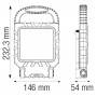 Прожектор світлодіодний переносний 20W 6400K 1450Lm 220-240V IP54 жовтий PROPORT-20 (068-015-0020-010) Horoz Electric