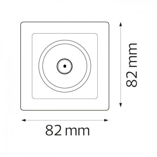 Розетка вбудована ТВ біла TINA (112-005-0012-010) Horoz Electric