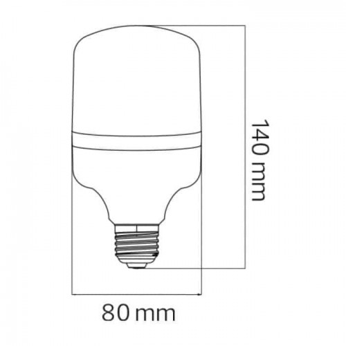 Світлодіодна лампа 20W 6400K Е27 1650Lm 175-250V TORCH-20 (001-016-0020-012) Horoz Electric