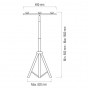 Стійка для прожектора 1600мм. по2-а TRIPOD DOUBLE (107-001-0002-010) Horoz Electric