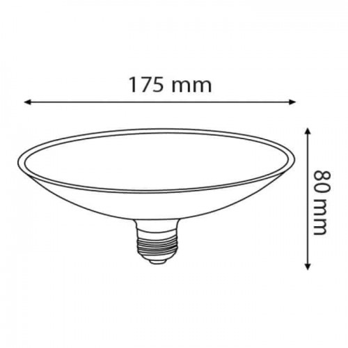 Світлодіодна лампа 15W 4200K Е27 900Lm 160-250V UFO-15 (001-044-0015-060) Horoz Electric