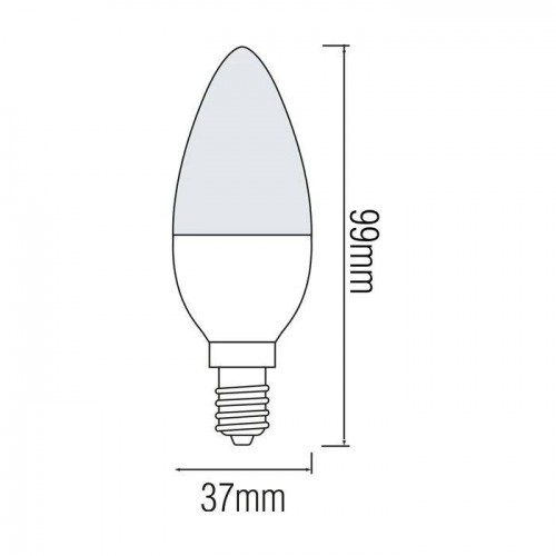 Світлодіодна лампа свічка 6W 6400K E14 480Lm 175-250V ULTRA-6 (001-003-0006-011) Horoz Electric